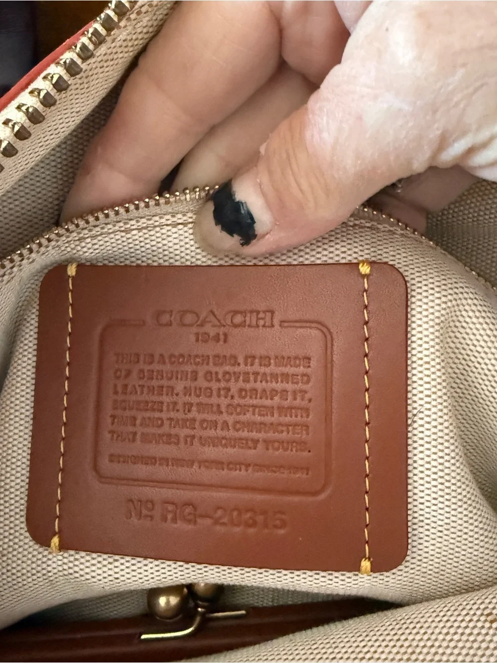 Coach Rogue 30 Leather Satchel Handbag in Cream